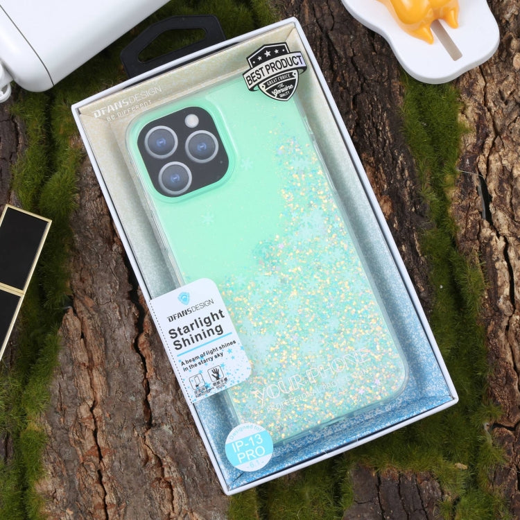 For iPhone 13 Pro DFANS DESIGN Snowflake Starlight Shining Phone Case