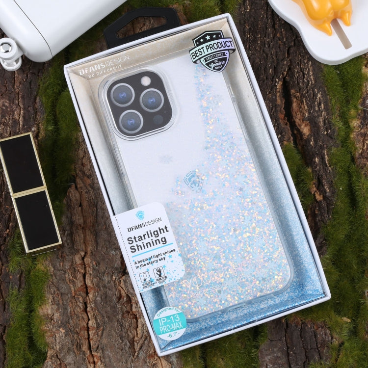 For iPhone 13 Pro Max DFANS DESIGN Snowflake Starlight Shining Phone Case