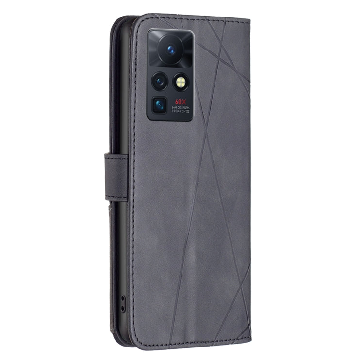 For Infinix Zero X / X Pro BF05 Magnetic Buckle Rhombus Texture Leather Phone Case
