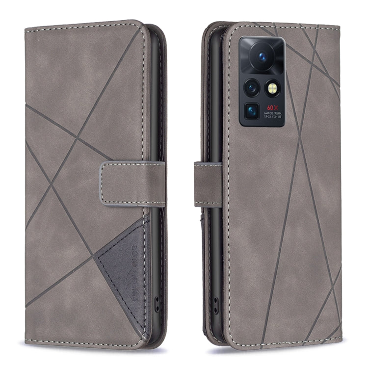 For Infinix Zero X / X Pro BF05 Magnetic Buckle Rhombus Texture Leather Phone Case
