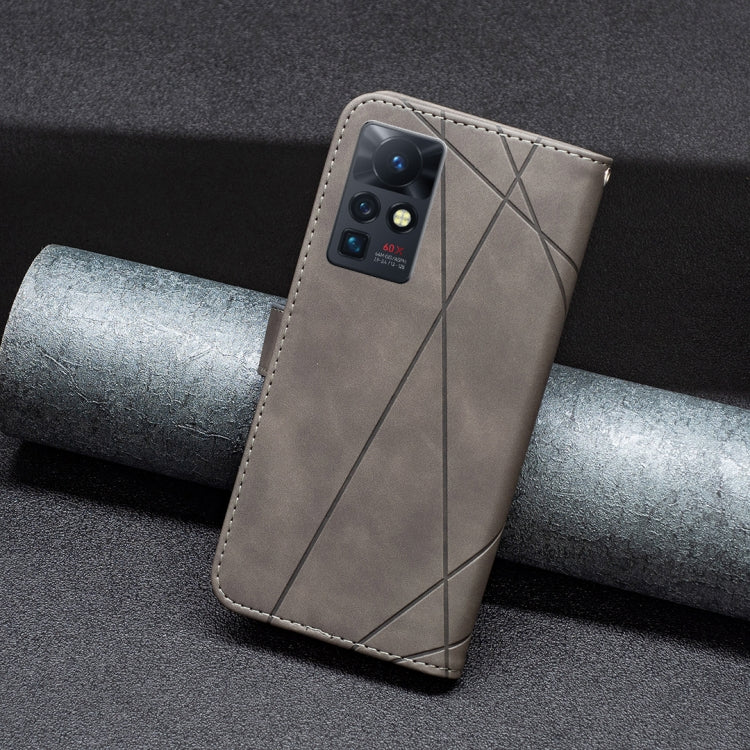 For Infinix Zero X / X Pro BF05 Magnetic Buckle Rhombus Texture Leather Phone Case