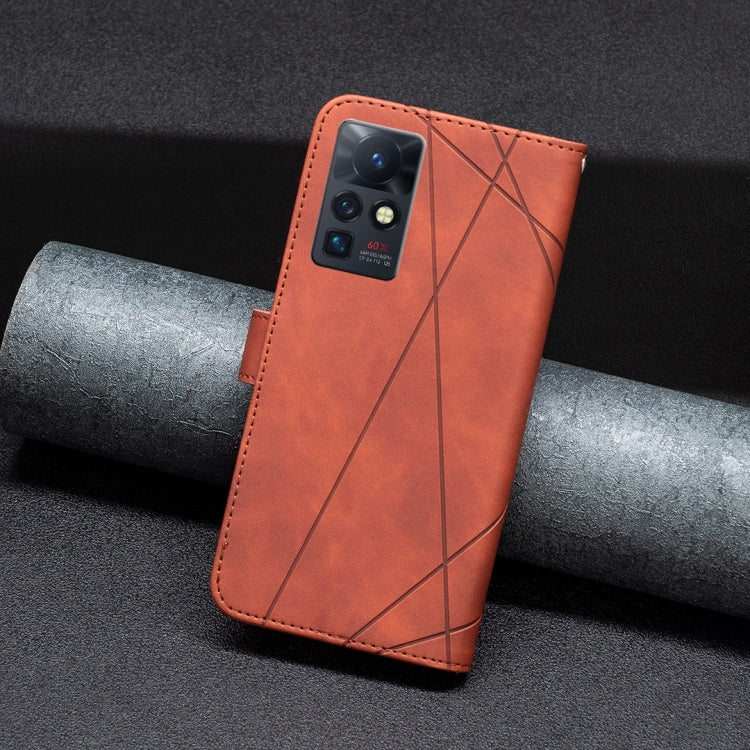 For Infinix Zero X / X Pro BF05 Magnetic Buckle Rhombus Texture Leather Phone Case