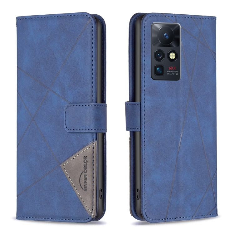 For Infinix Zero X / X Pro BF05 Magnetic Buckle Rhombus Texture Leather Phone Case