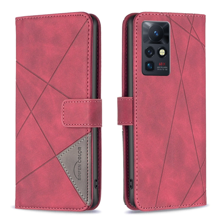 For Infinix Zero X / X Pro BF05 Magnetic Buckle Rhombus Texture Leather Phone Case