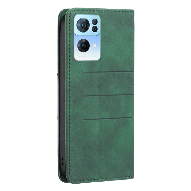 For OPPO Reno7 5G Global Magnetic Splicing Leather Phone Case