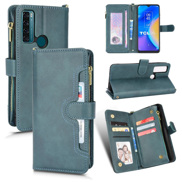 For TCL 20 SE Litchi Texture Zipper Leather Phone Case