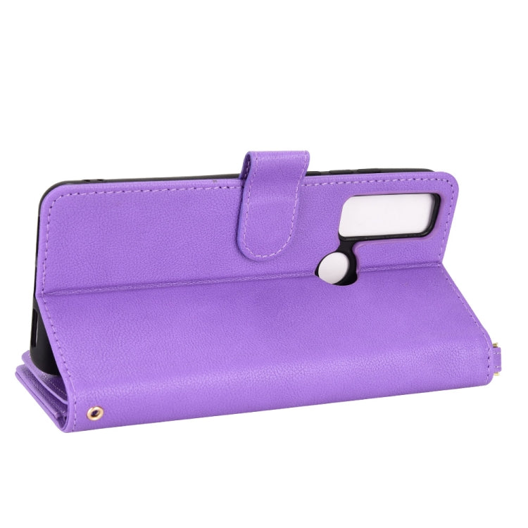 For TCL 20 SE Litchi Texture Zipper Leather Phone Case