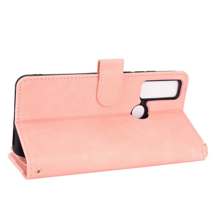 For TCL 20 SE Litchi Texture Zipper Leather Phone Case