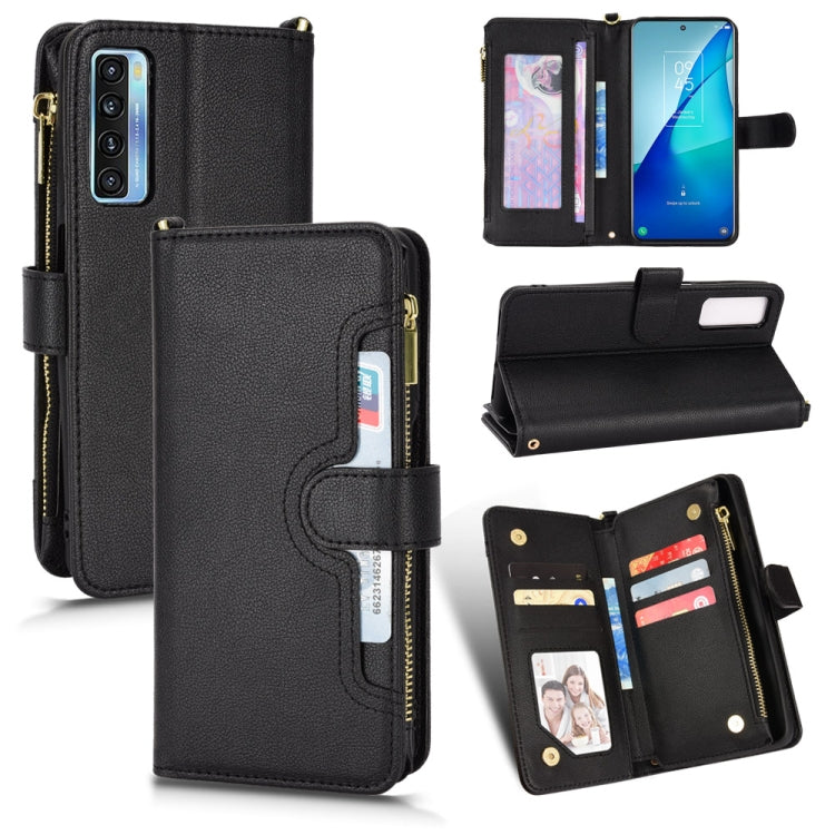 For TCL 20S / 20 5G / 20L Litchi Texture Zipper Leather Phone Case
