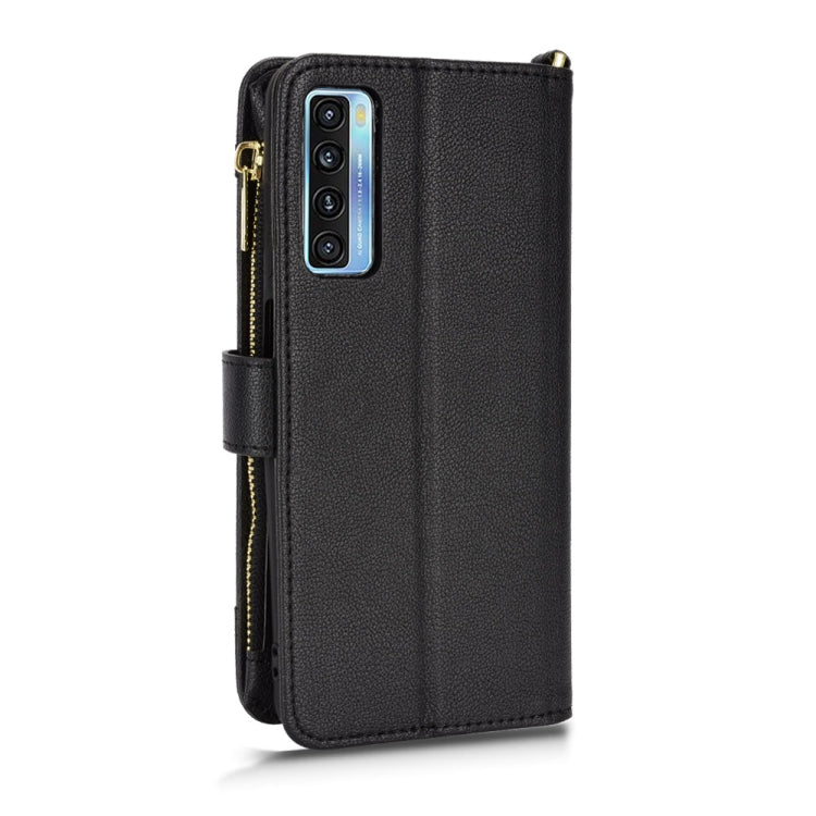For TCL 20S / 20 5G / 20L Litchi Texture Zipper Leather Phone Case