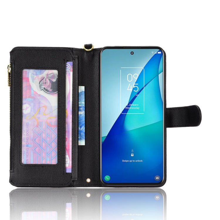 For TCL 20S / 20 5G / 20L Litchi Texture Zipper Leather Phone Case