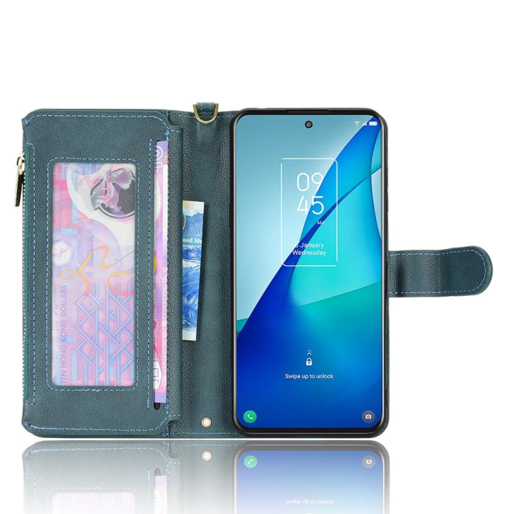 For TCL 20S / 20 5G / 20L Litchi Texture Zipper Leather Phone Case