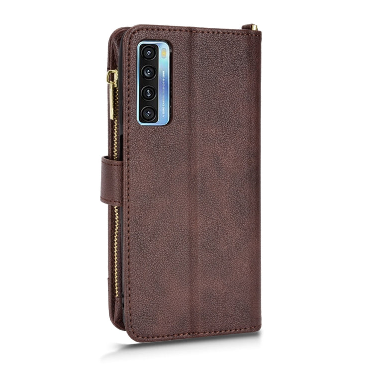 For TCL 20S / 20 5G / 20L Litchi Texture Zipper Leather Phone Case