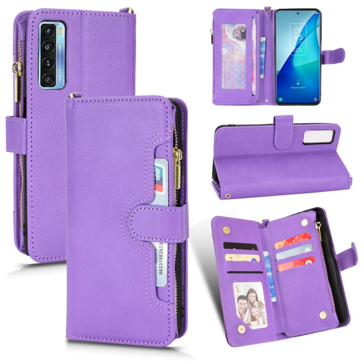 For TCL 20S / 20 5G / 20L Litchi Texture Zipper Leather Phone Case