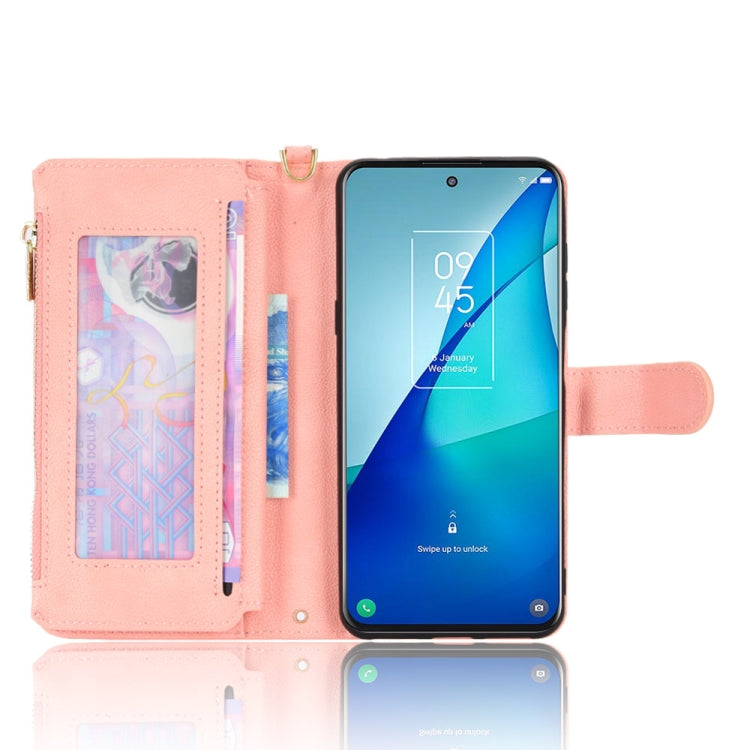 For TCL 20S / 20 5G / 20L Litchi Texture Zipper Leather Phone Case