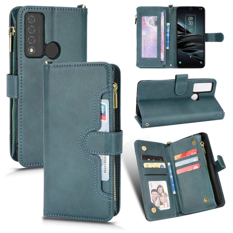 For TCL 20 XE Litchi Texture Zipper Leather Phone Case