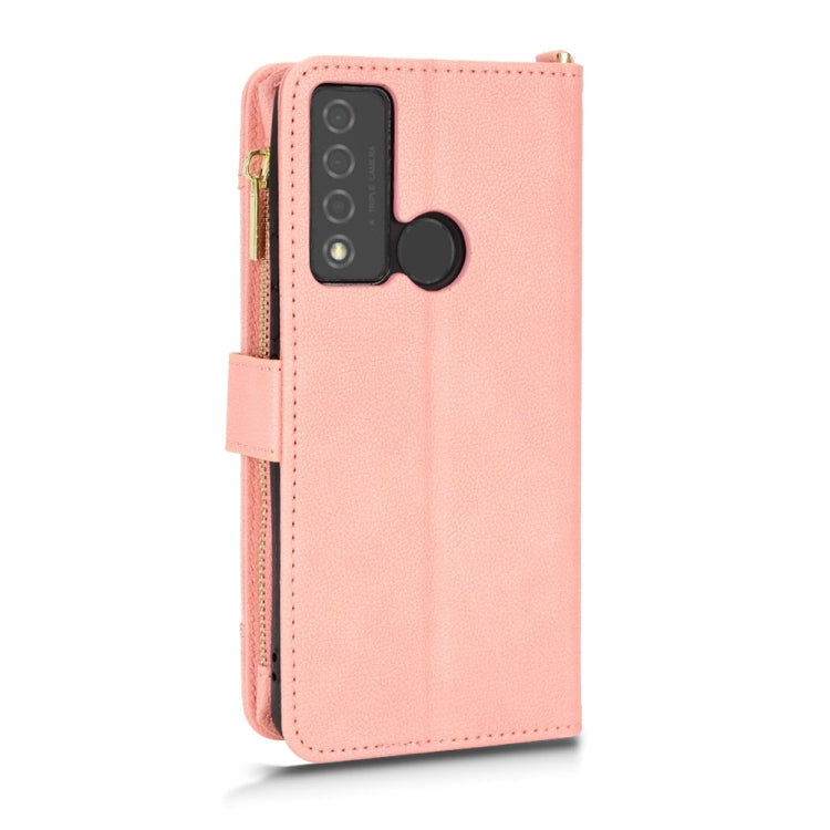 For TCL 20 XE Litchi Texture Zipper Leather Phone Case