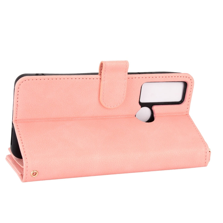 For TCL 20 XE Litchi Texture Zipper Leather Phone Case