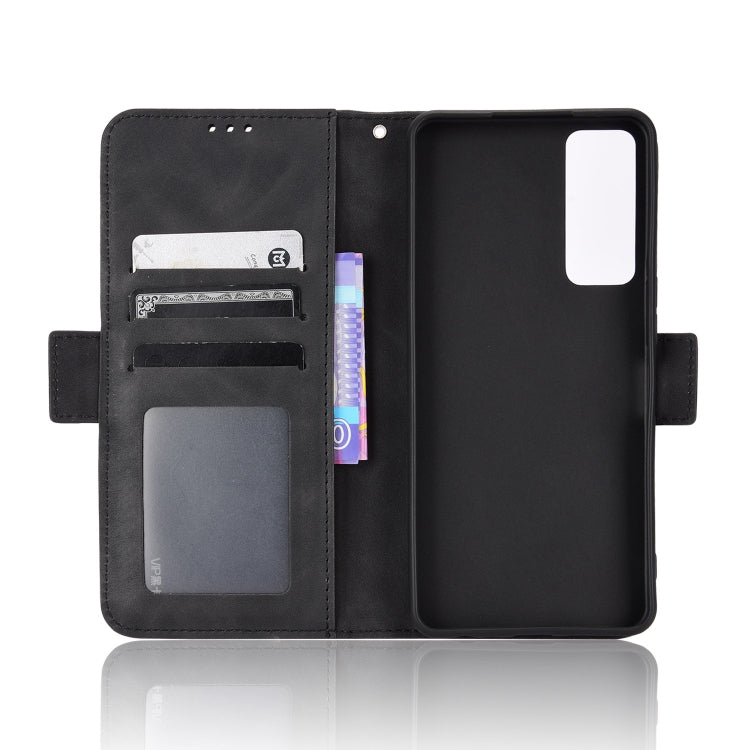 For TCL 30 5G / 30+ Skin Feel Calf Texture Card Slots Leather Phone Case