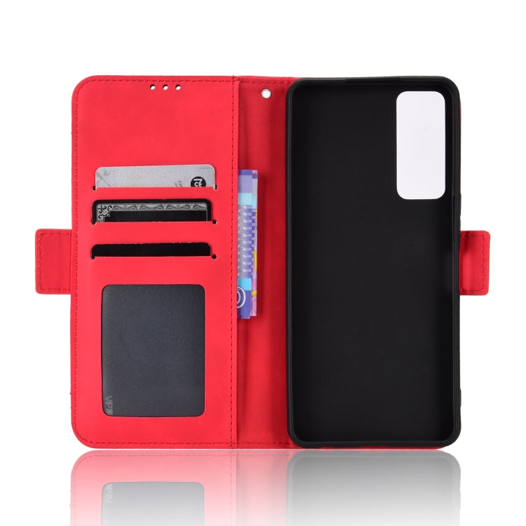 For TCL 30 5G / 30+ Skin Feel Calf Texture Card Slots Leather Phone Case