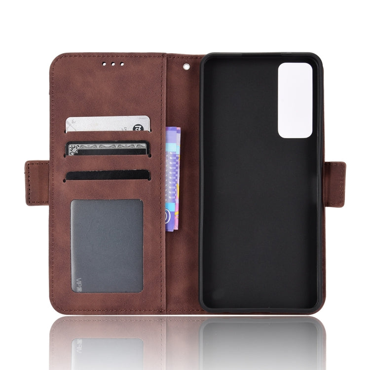 For TCL 30 5G / 30+ Skin Feel Calf Texture Card Slots Leather Phone Case
