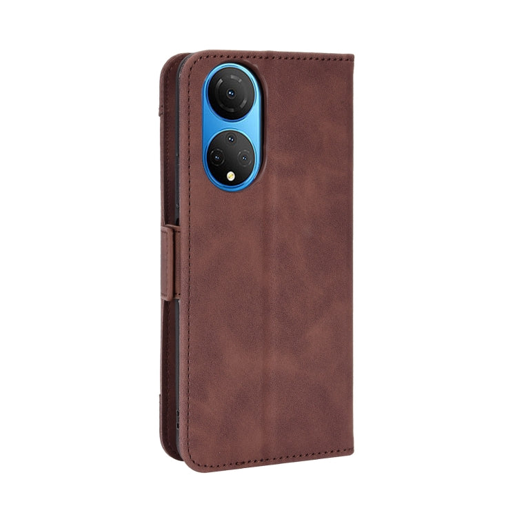 For Honor X7 Skin Feel Calf Texture Card Slots Leather Phone Case