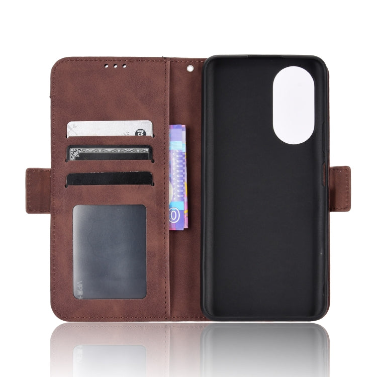 For Honor X7 Skin Feel Calf Texture Card Slots Leather Phone Case