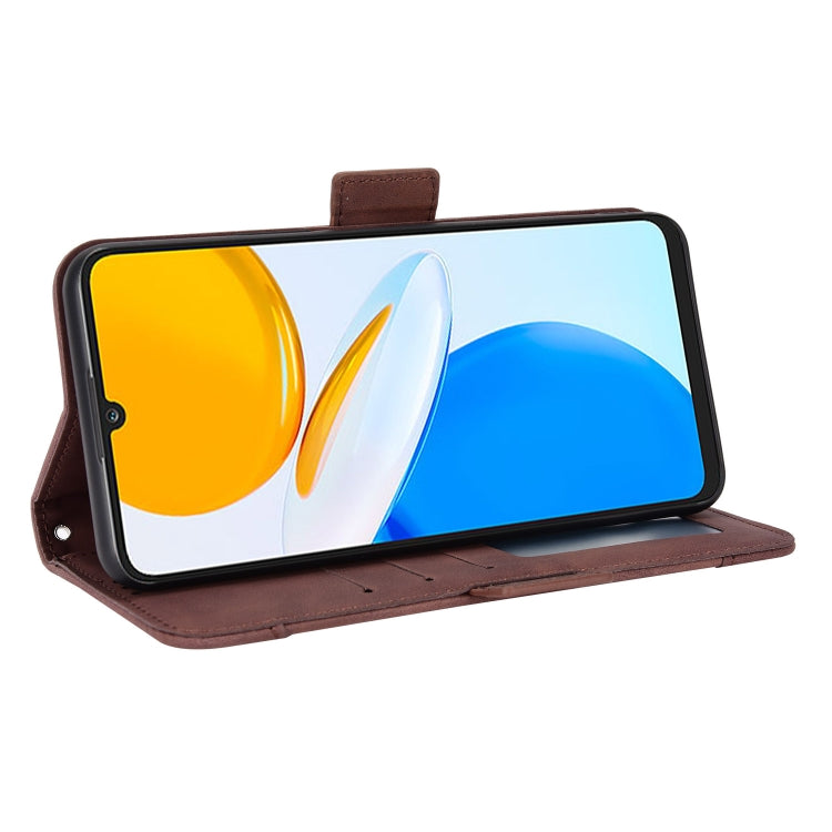 For Honor X7 Skin Feel Calf Texture Card Slots Leather Phone Case