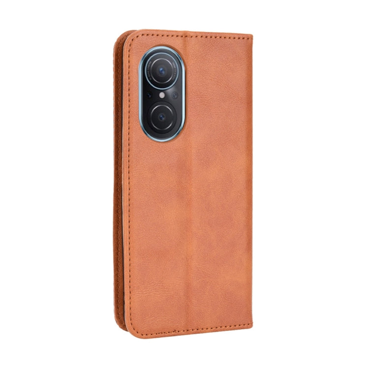 For Honor 50 SE / Huawei nova 9 SE Magnetic Buckle Retro Texture Leather Phone Case