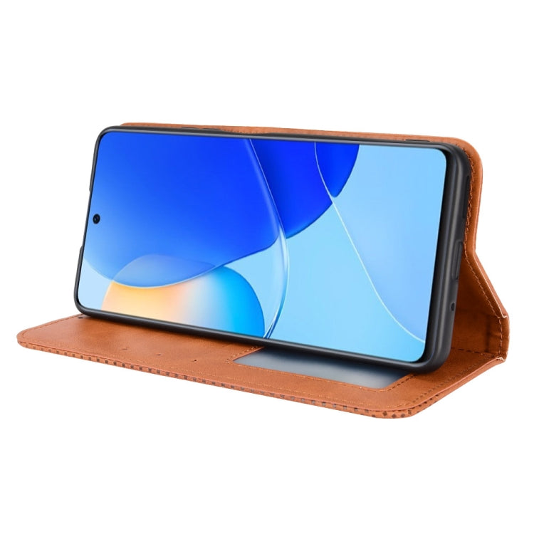 For Honor 50 SE / Huawei nova 9 SE Magnetic Buckle Retro Texture Leather Phone Case