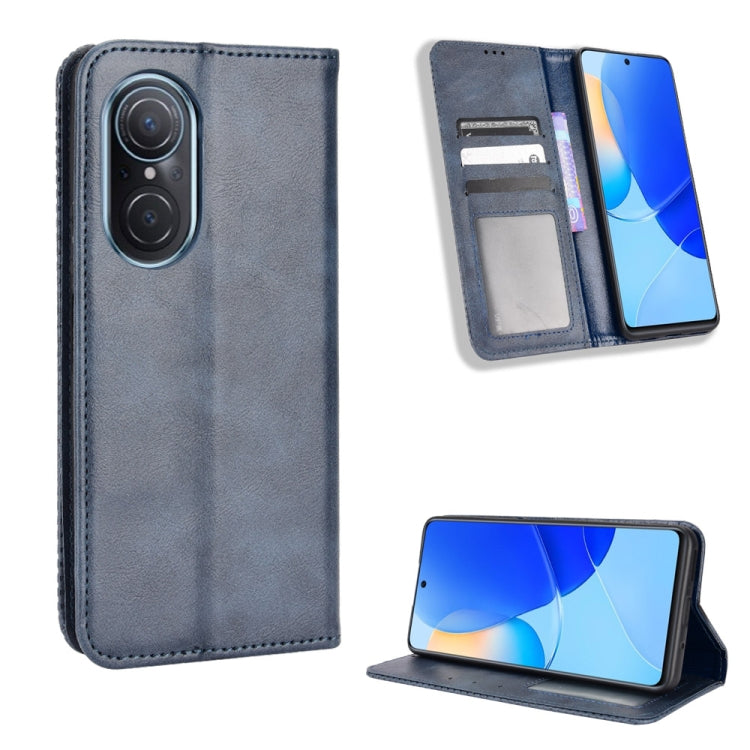 For Honor 50 SE / Huawei nova 9 SE Magnetic Buckle Retro Texture Leather Phone Case