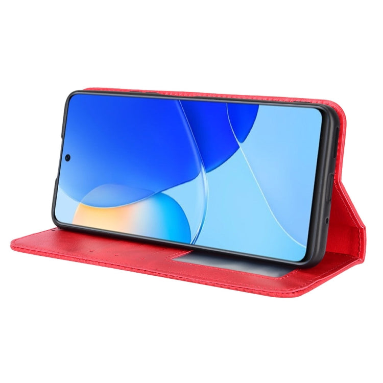 For Honor 50 SE / Huawei nova 9 SE Magnetic Buckle Retro Texture Leather Phone Case