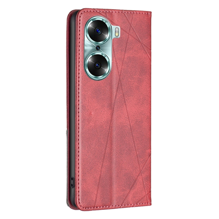 For Honor 60 Prismatic Invisible Magnetic Leather Phone Case