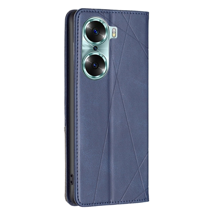 For Honor 60 Prismatic Invisible Magnetic Leather Phone Case