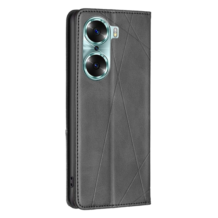 For Honor 60 Prismatic Invisible Magnetic Leather Phone Case