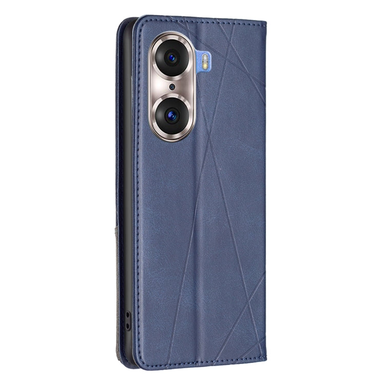 For Honor 60 Pro Prismatic Invisible Magnetic Leather Phone Case
