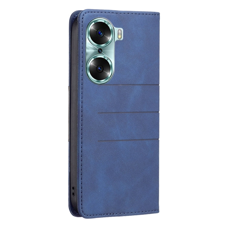 For Honor 60 Magnetic Splicing Leather Phone Case