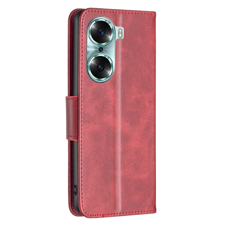 For Honor 60 Lambskin Texture Pure Color Horizontal Flip Leather Phone Case