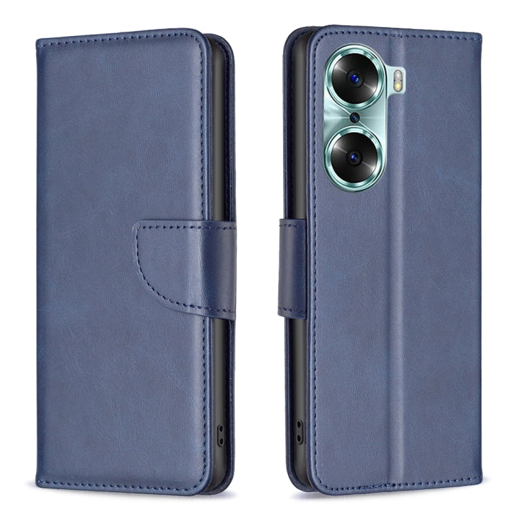 For Honor 60 Lambskin Texture Pure Color Horizontal Flip Leather Phone Case