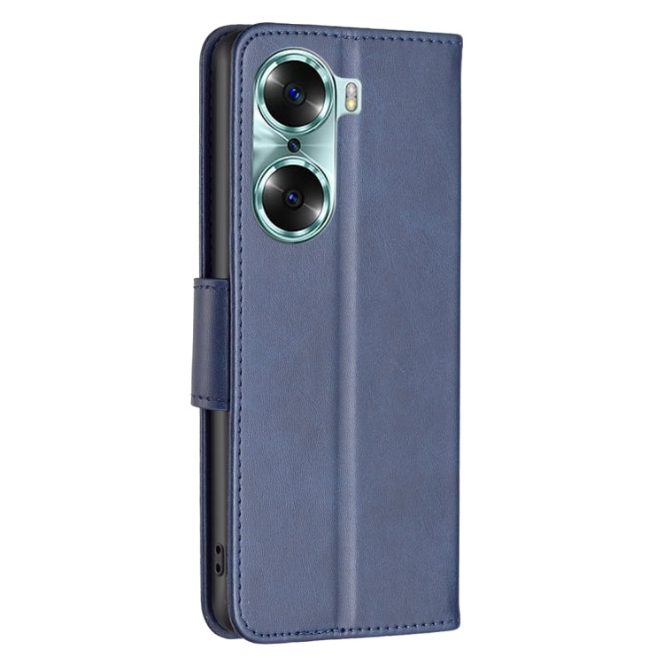 For Honor 60 Lambskin Texture Pure Color Horizontal Flip Leather Phone Case