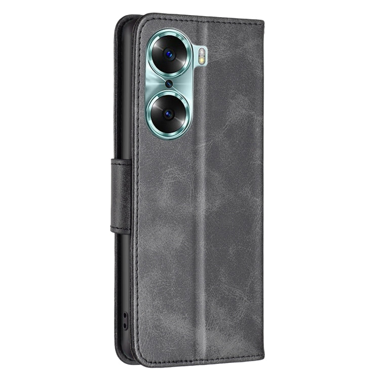 For Honor 60 Lambskin Texture Pure Color Horizontal Flip Leather Phone Case