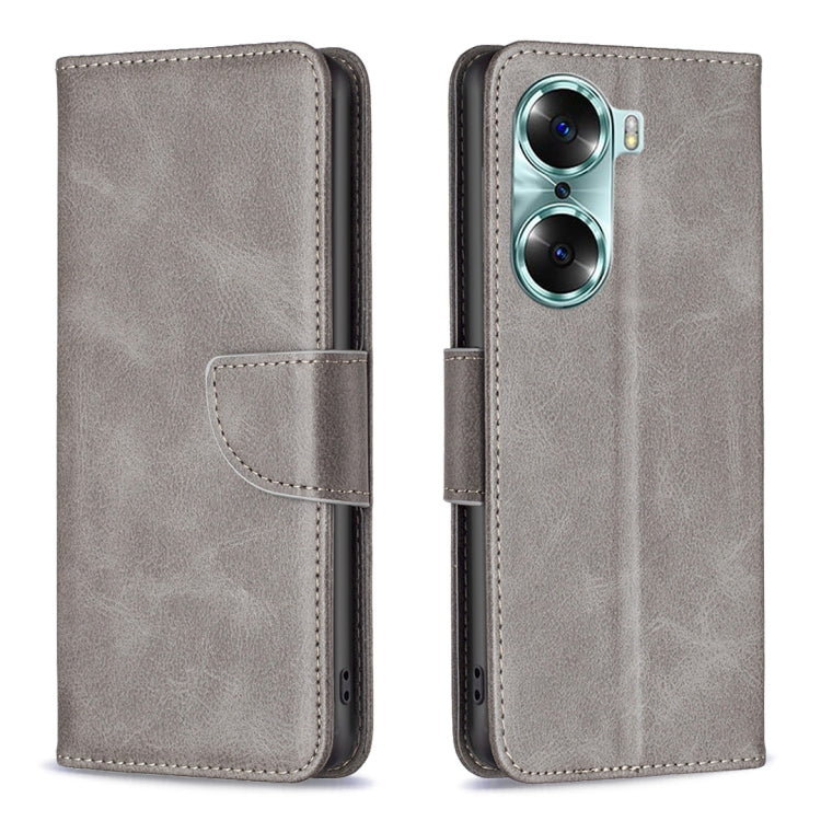For Honor 60 Lambskin Texture Pure Color Horizontal Flip Leather Phone Case