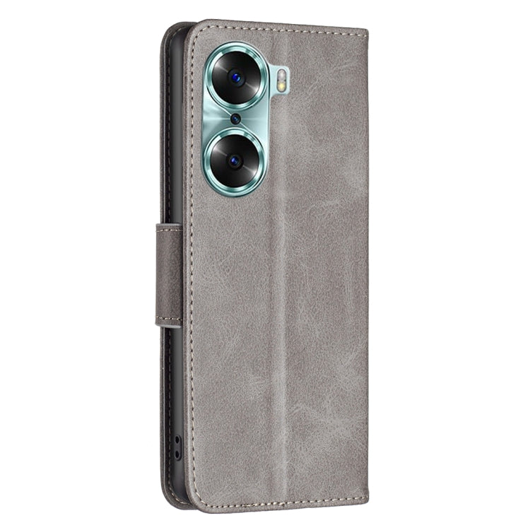 For Honor 60 Lambskin Texture Pure Color Horizontal Flip Leather Phone Case