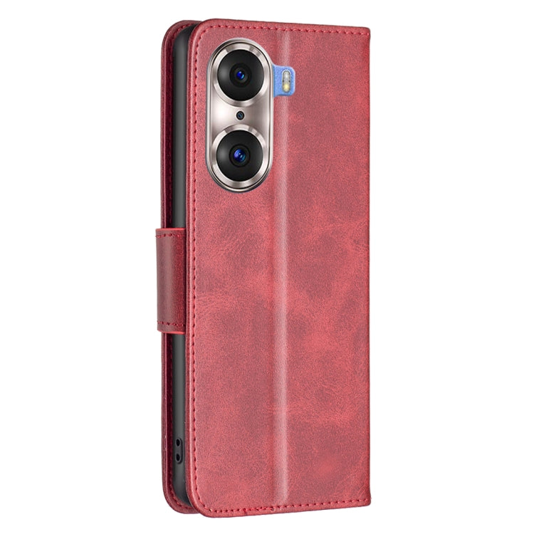 For Honor 60 Pro Lambskin Texture Pure Color Horizontal Flip Leather Phone Case