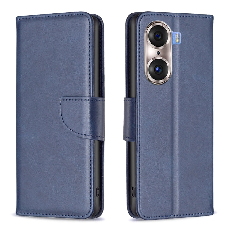 For Honor 60 Pro Lambskin Texture Pure Color Horizontal Flip Leather Phone Case