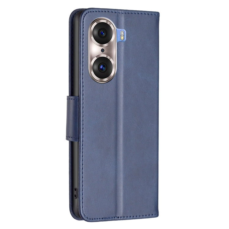 For Honor 60 Pro Lambskin Texture Pure Color Horizontal Flip Leather Phone Case