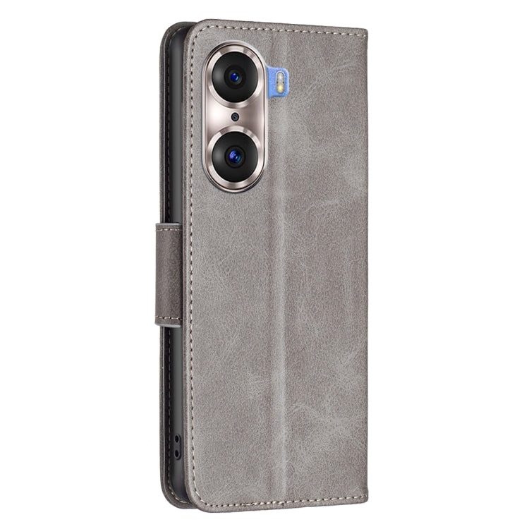 For Honor 60 Pro Lambskin Texture Pure Color Horizontal Flip Leather Phone Case