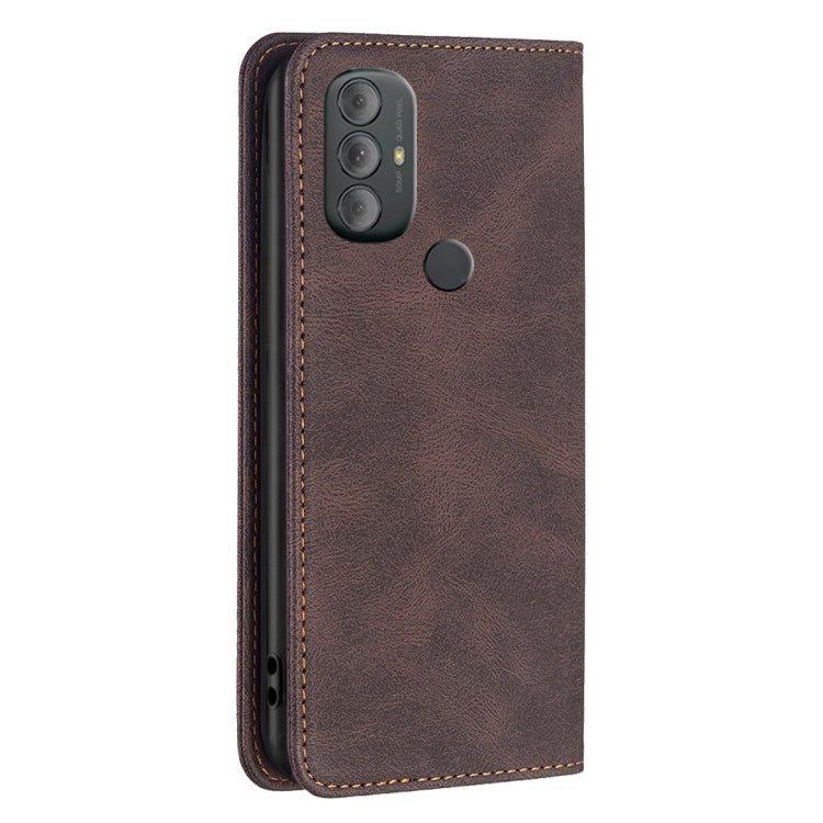 For Motorola Moto G Power 2022 Magnetic RFID Blocking Anti-Theft Leather Phone Case