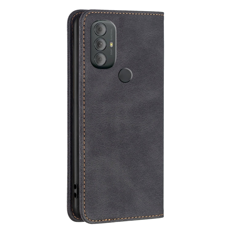 For Motorola Moto G Power 2022 Magnetic RFID Blocking Anti-Theft Leather Phone Case