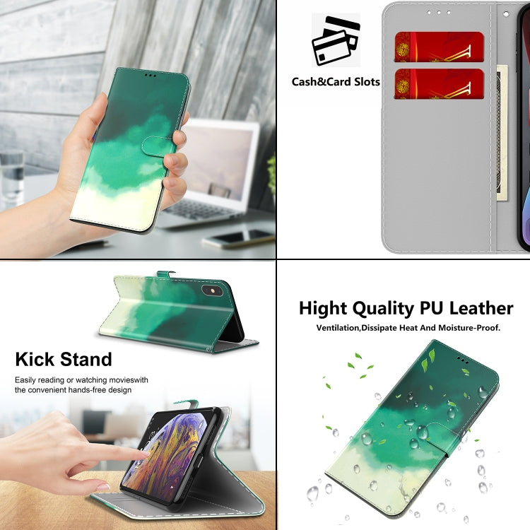 For Infinix Zero X Neo / X6810 Watercolor Pattern Flip Leather Phone Case